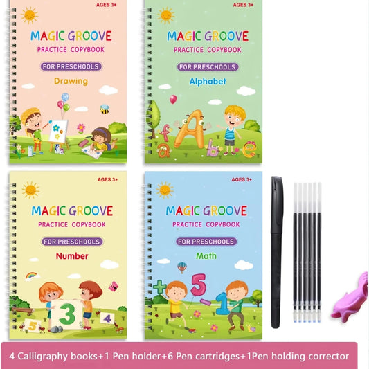 Magic Reusable Practice Copybook For Kids, The Print Handwriting Workbook-Writing Practice Book, For Children, Gifts And Toys