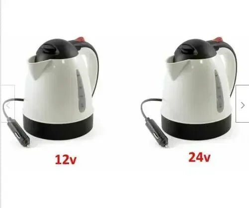 Car TruckElectric Kettle 1000ml Portable Travel Water Boiler Truck Car Coffee Tea Heating Water Bottle Heated Pot 12V 24V