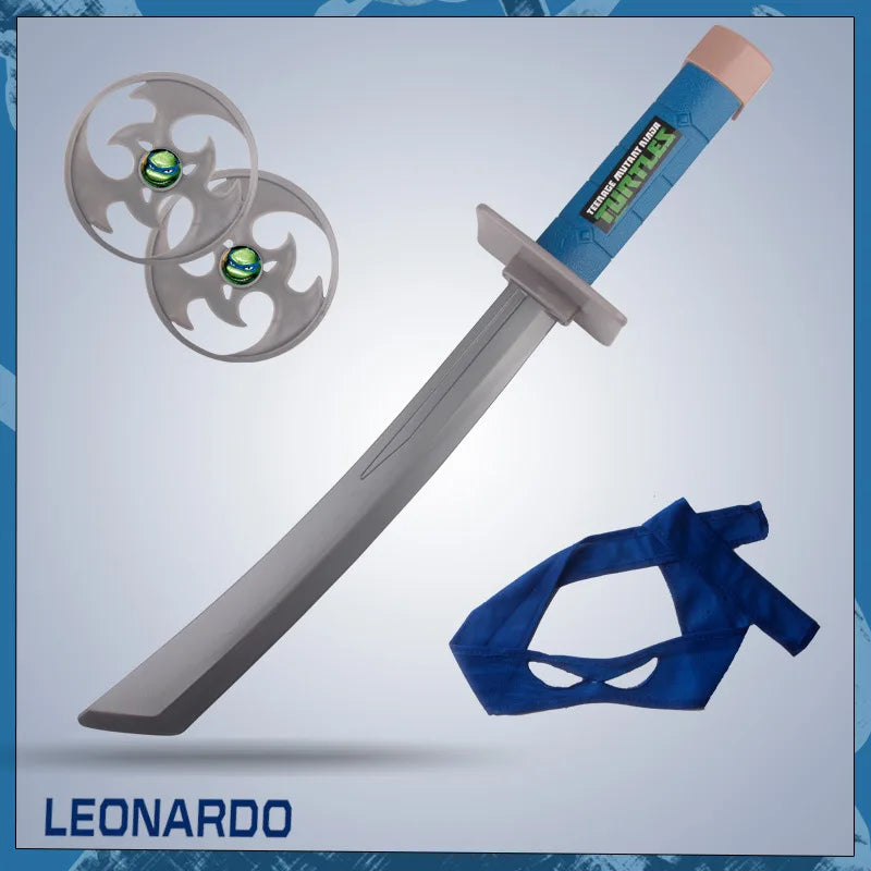 Teenage Ninja Turtles Eye Mask Nunchaku Darts Knife And Knife Can Anime Cosplay Wear Children's Performance Weapons Props Gifts