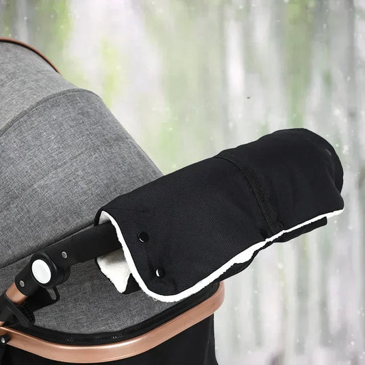 Baby Stroller Gloves Waterproof Warm Winter Antifreeze Mittens With Tissue Phone Bag Transparent Can Be Touch Screen