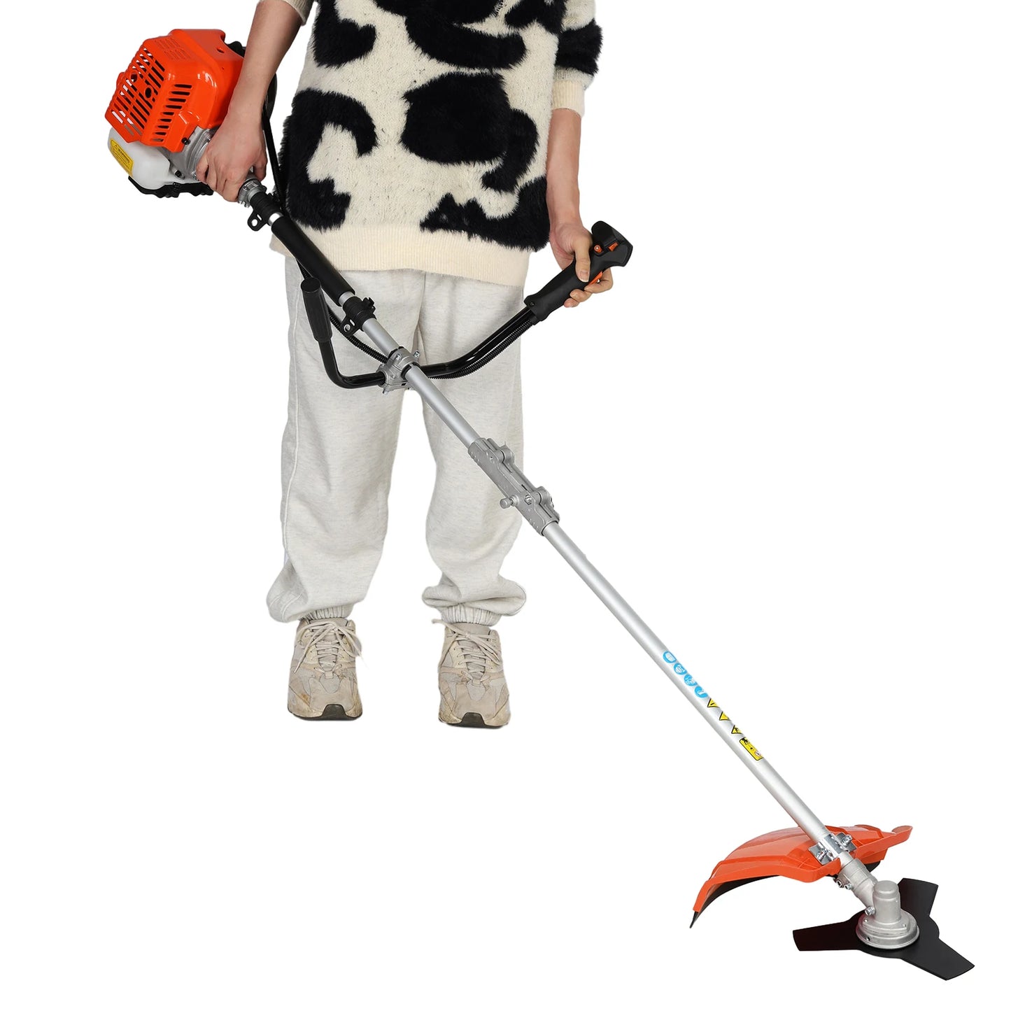Weed Eater/ 52cc Weed Wacker Gas Powered 2-Cycle Gas String Trimmer/Edger 2 In 1 Brush Cutter Cutting Path Handheld Weed Eater 