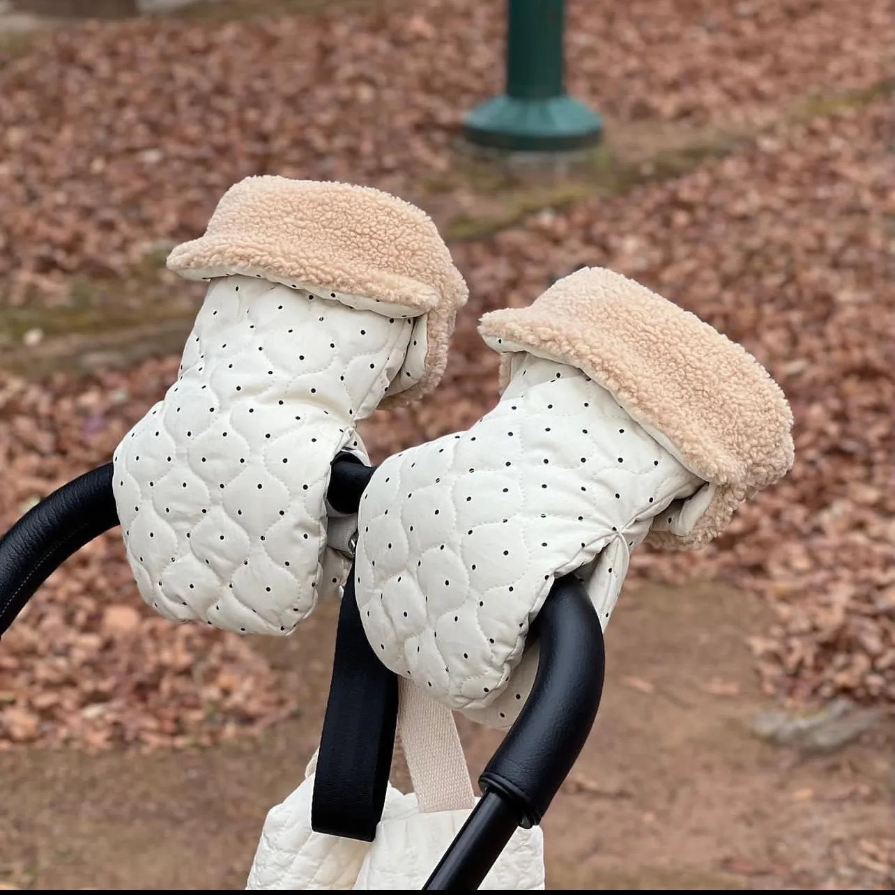 Premium Waterproof Stroller Gloves - Winter Warm Hand Muff Mittens for Pram & Pushchair (2 Pack)