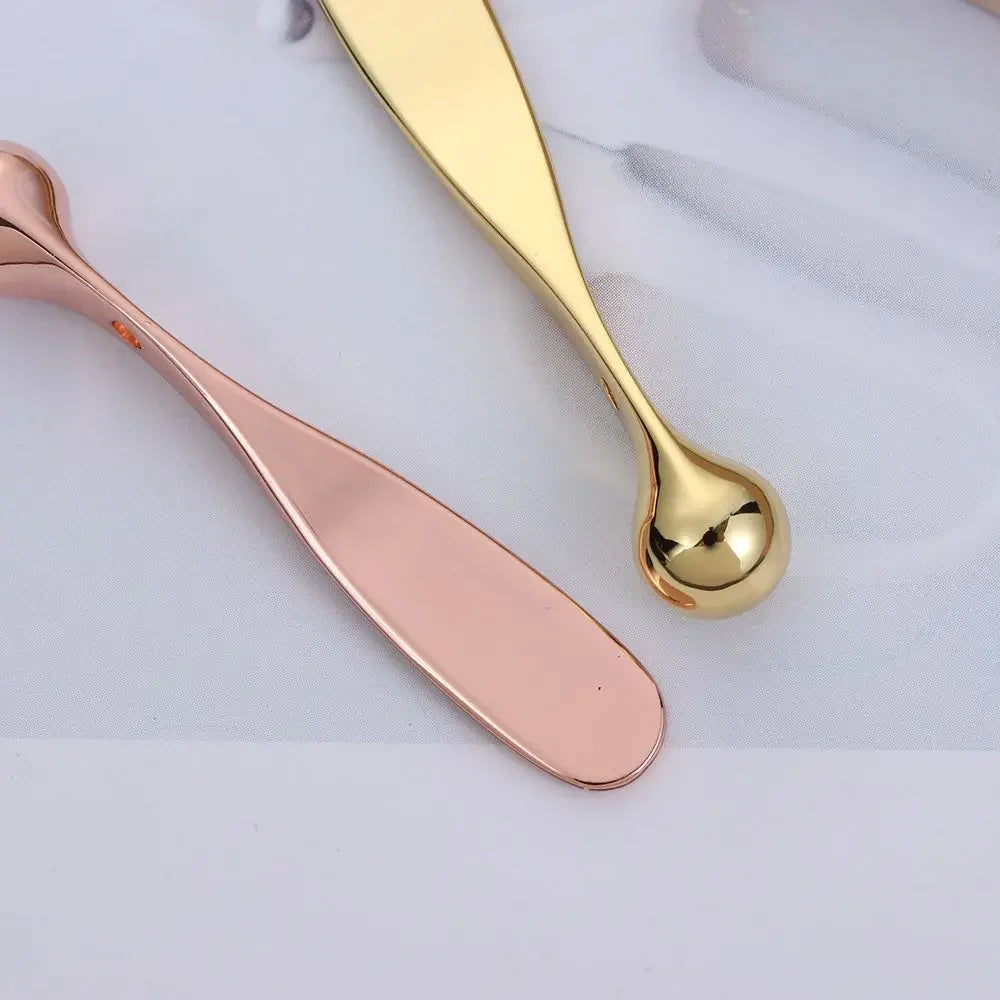 Anti Wrinkle Eye Cream Applicator Mixing Spatulas Preminum Metal Face Mask Spoon Sticks Eye Cream Massage Sticks Beauty Scoop