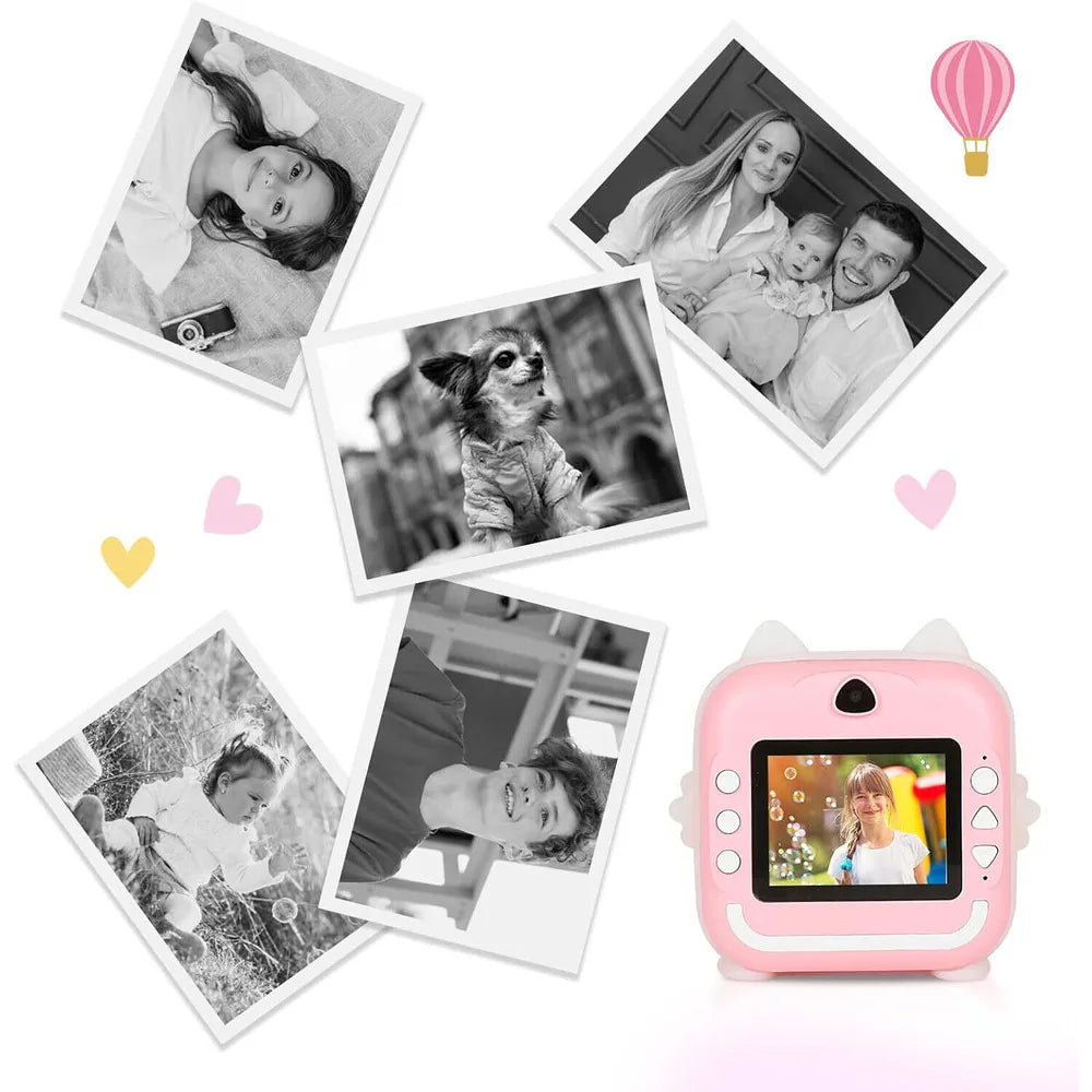Children 1080P HD Digital Camera Toys Instant Print for Kids Thermal Print Camera Instant Print Photo Video With 32G Memory Card