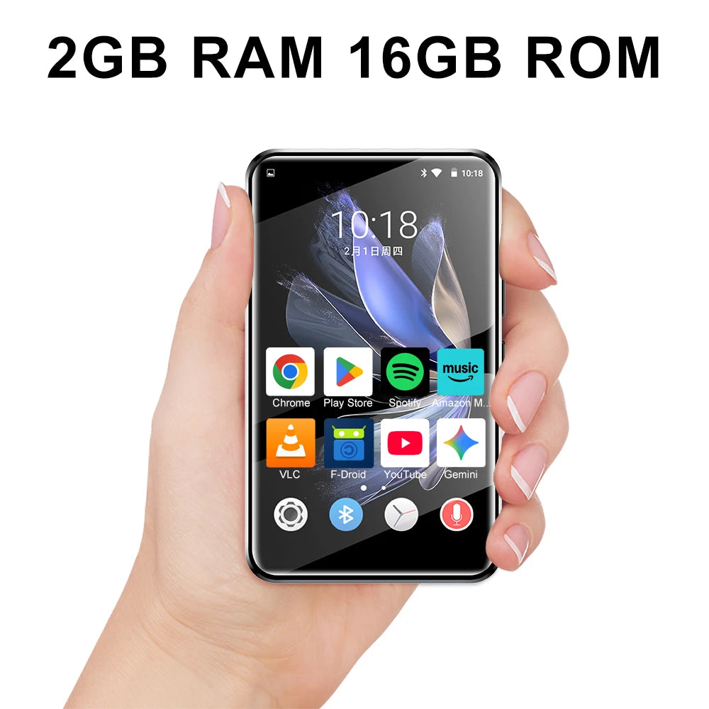 Famue MP3 Player Android 13 with Bluetooth and WiFi,MP3 MP4 Player with Spotify,Audible,Pandora,Standalone / Networked Version