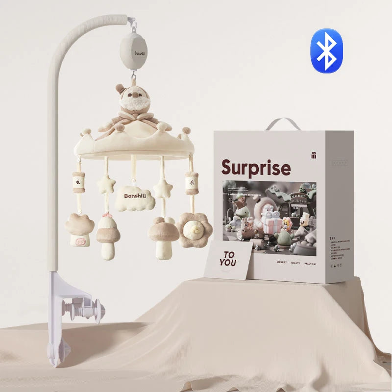Banshili Music Bed Bell Baby Mobile Cute Cartoon Soothing Boys and Girls Toys Baby Mobile for Crib Baby