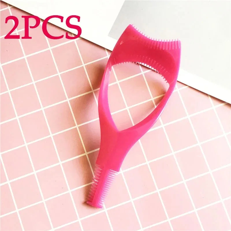 Eyelash Tools 3 In 1 Makeup Mascara Shield Guard Curler Applicator Comb Guide Card Makeup Tool Beauty Cosmetic