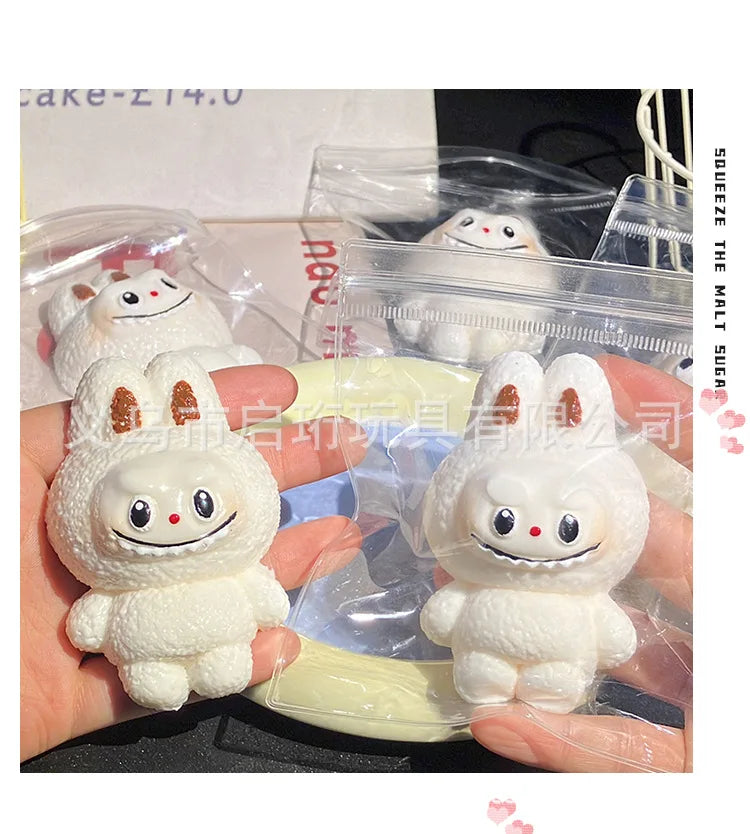 Taba Squshy Labbubu Blind Box Cute Squeeze Fidget Pendant Girl Gift Monster Office Party Games Slow Bounce Stress Relief Toys