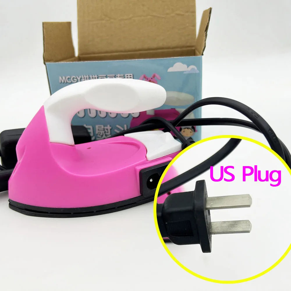 Mini-Eisen-Werkzeug für DIY-Bastelarbeiten (EU/USA) zum Aufbügeln von Perlen, Spezialwerkzeug für kreative Hama-Perlen, 3D-Puzzles aus Eisen.