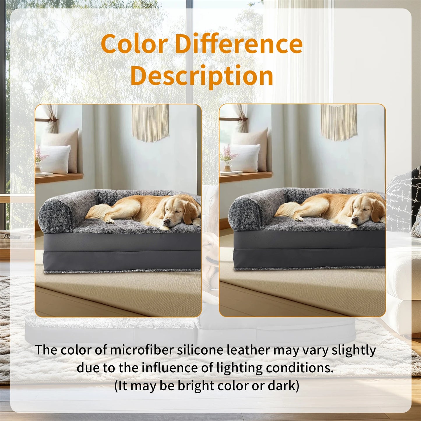 180cm Long Human Dog Bed Fits Adults and Pets Foldable Orthopedic Pet Bed Plush Cushion Cover with Bolster