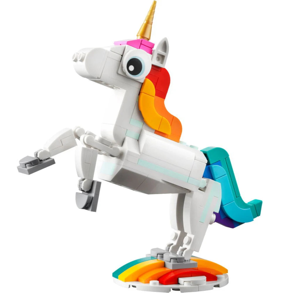 3 in 1 Parrot Building Toy Set, Transforms to 3 Different Animal Figures - from Colorful Parrot, to Swimming Fish, to Cute Frog