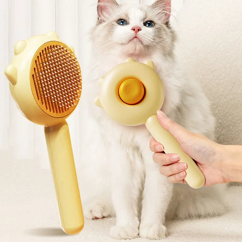 Washable Pressing Style Pet Comb Lovely Cat Needle Comb Waterproof and Easy to Clean Cat Dog Universal Hair Easy Clean Brush