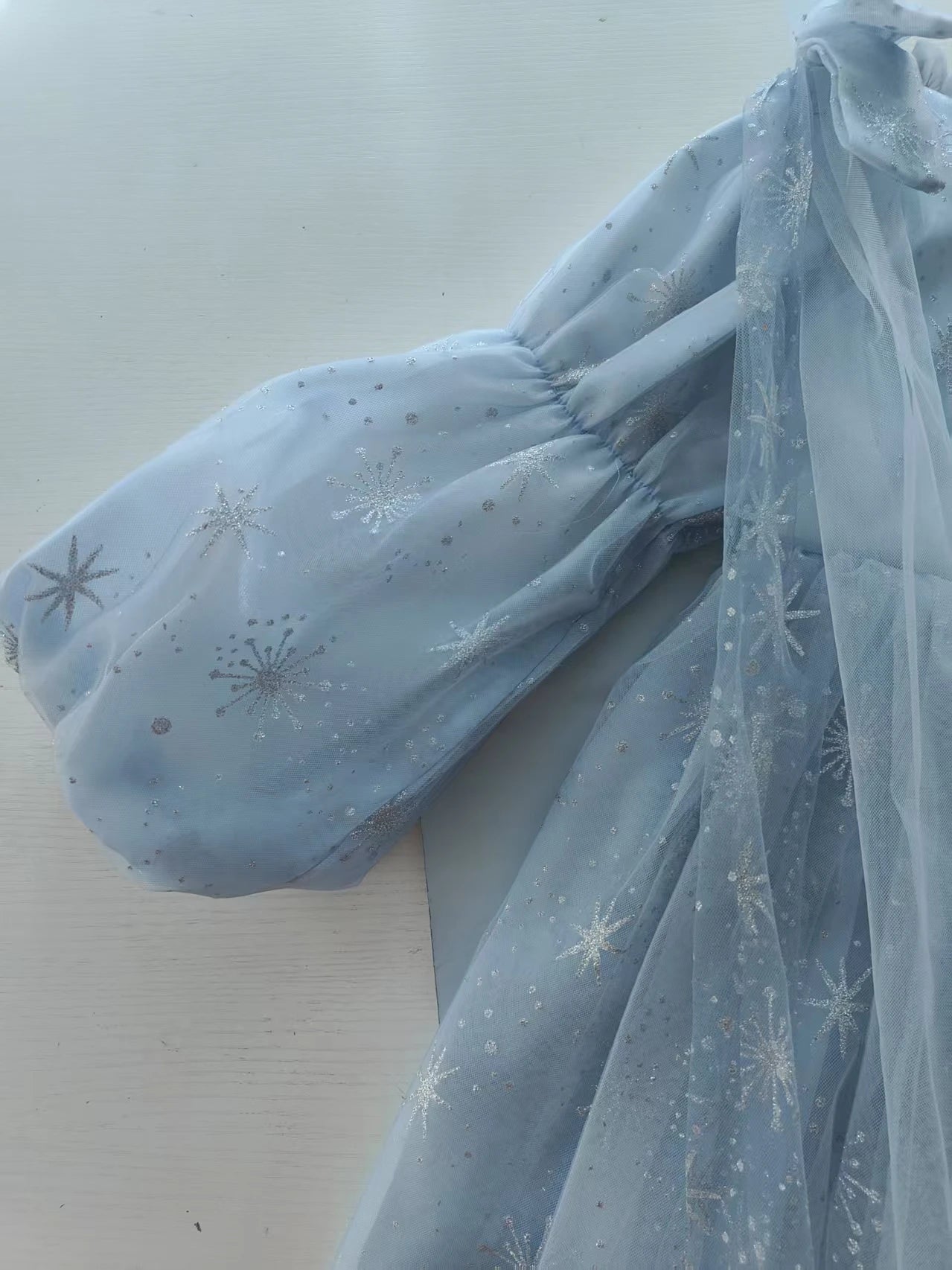 Girl's Elsa Frozen Princess Dress Long Sleeve Gown Elegant Costume for Baby Girl Birthday Party One-piece Dresses 3-9 Years Old