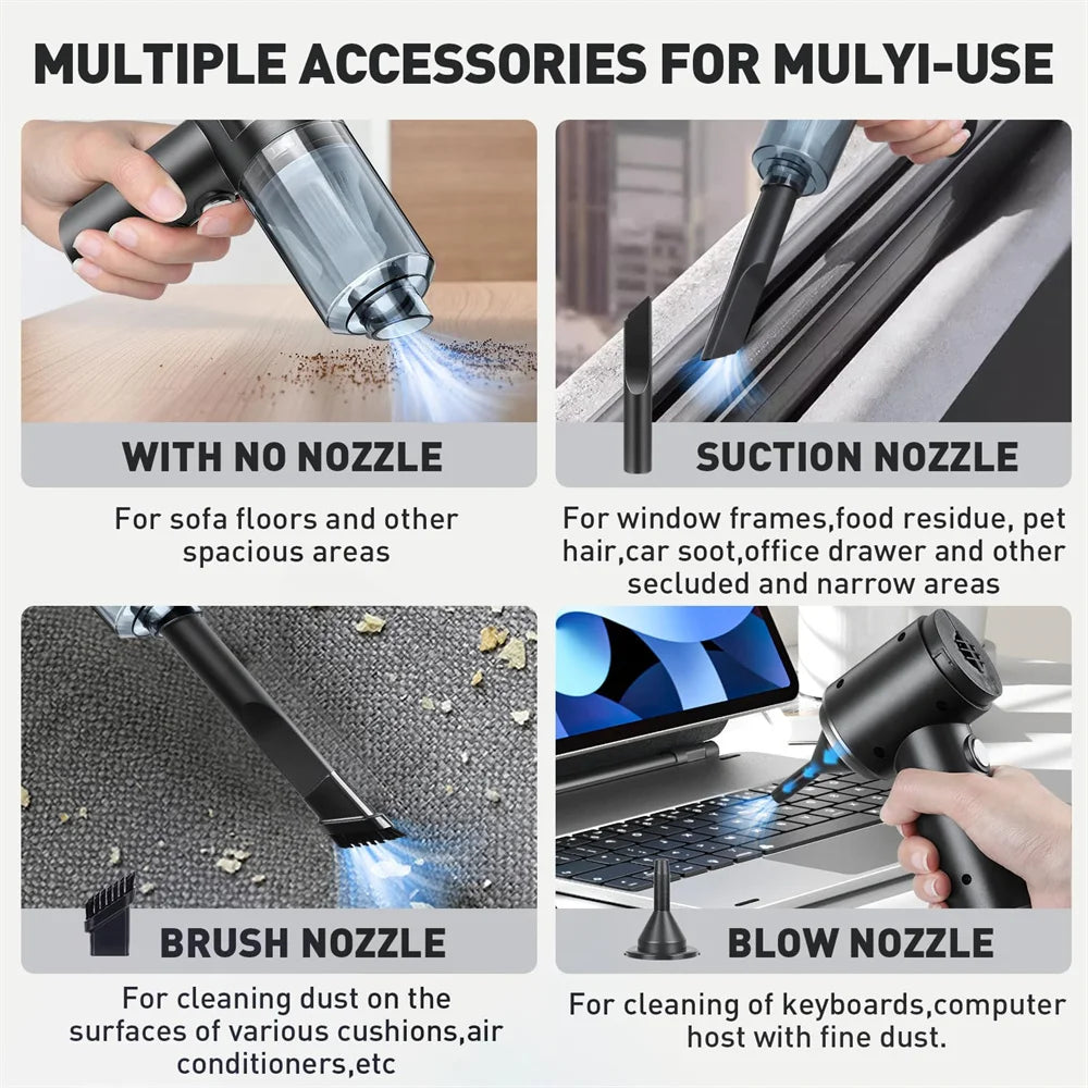 Portable Small Vacuum Cleaner For Multi Purpose Vehicles Small Household Pump Handheld Car Vacuum Cleaner