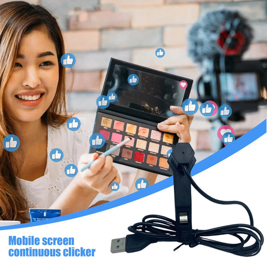 Auto Clicker Phone Screen Device USB Speed Clicker For Phone Apps Video Live Streaming Gadget Fast Click Simulation Finger Click