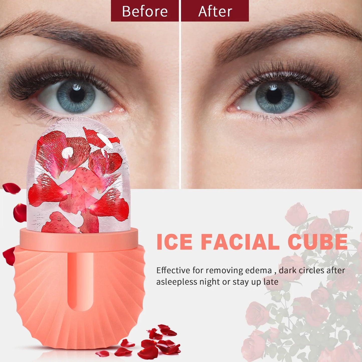 Ice Facial Roller Skin Care Beauty Lifting Contouring Tools Ice Cube Tray Ball Face Massager Skin Care Tool Multifunctional mold