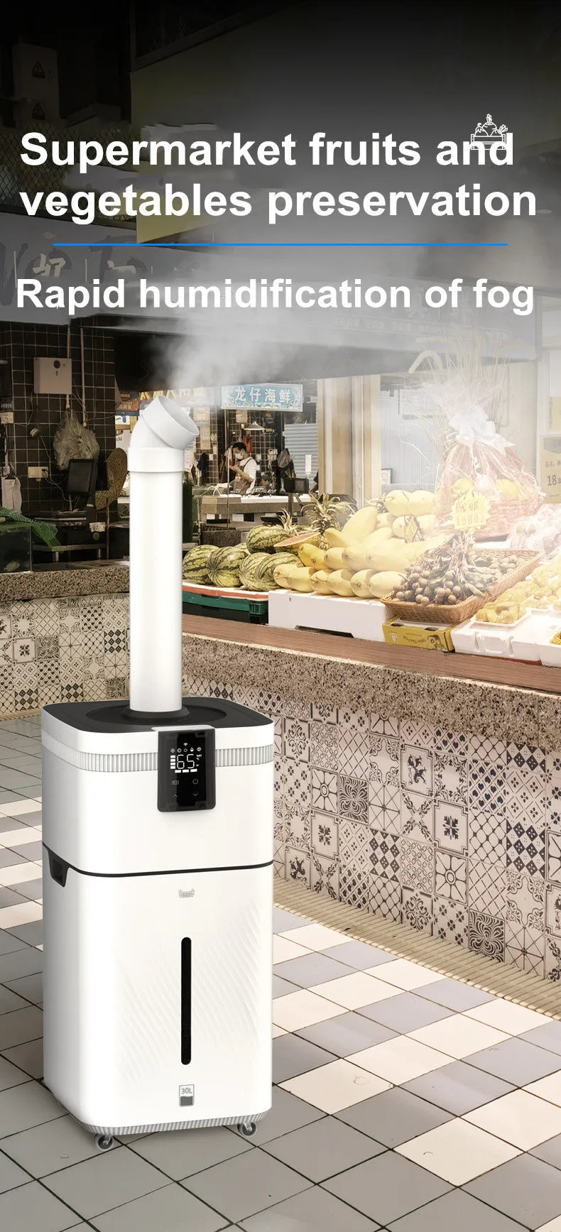 110V 220V 30L Air humidifier Home Humidifier Diffuser Industrial Mist Maker Flavoring For Home увлажнитель воздуха humidificador