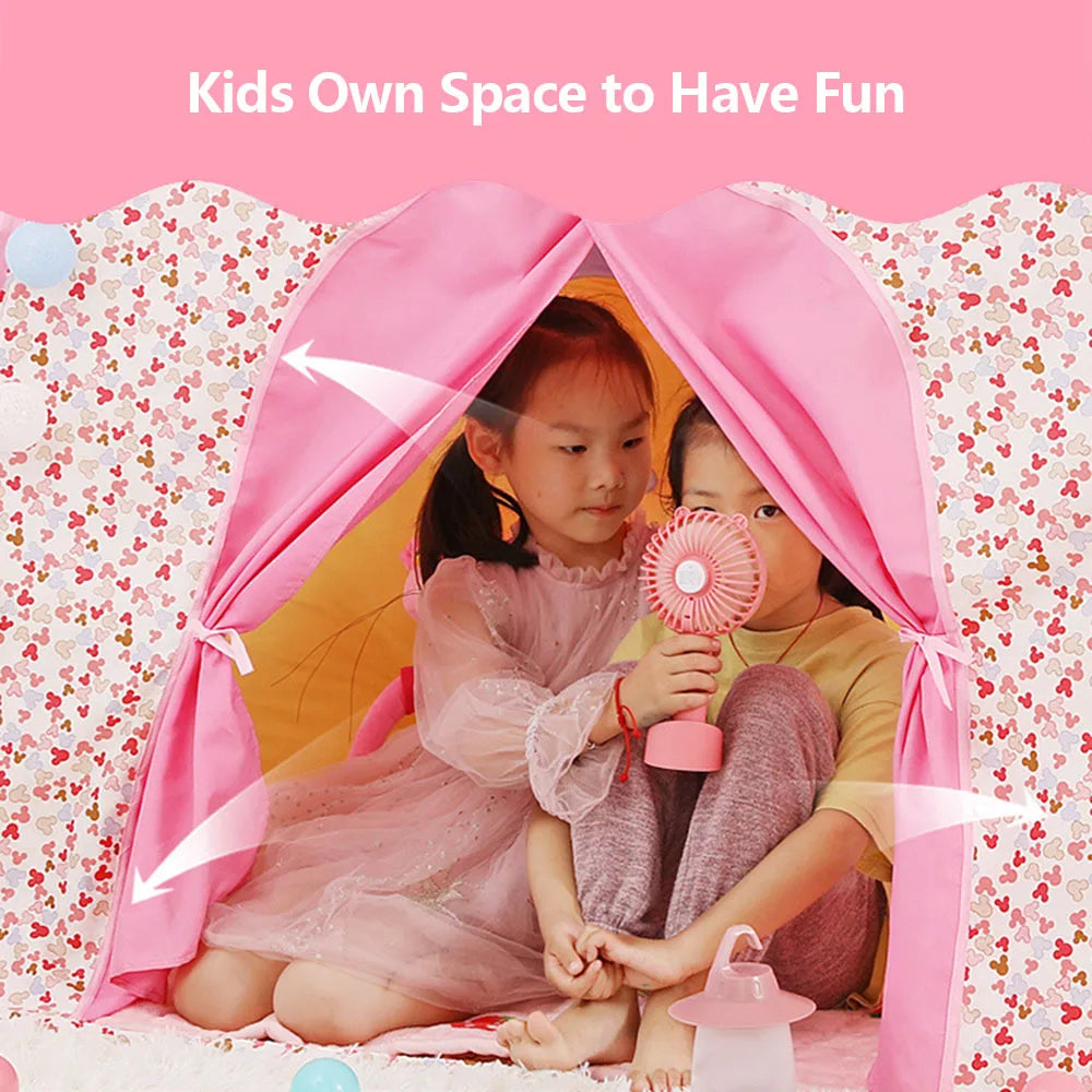 Kids Play Tent Princess Castle Play Tent Oxford Fabric Large Fairy Playhouse with Carry Bag for Boys & Girls Indoor Outdoor