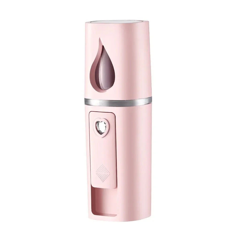 OREADEX Mini Nano Mist Sprayer Cooler Facial Steamer Humidifier USB Rechargeable Face Moisturizing Nebulizer Beauty Skin Care