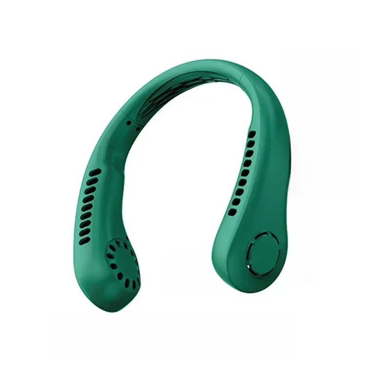 Portable Mini Neck Hanging Fan USB Rechargeable Wearable for Outdoor Sports Running Travel No Blades Summer Cool Hvac tools