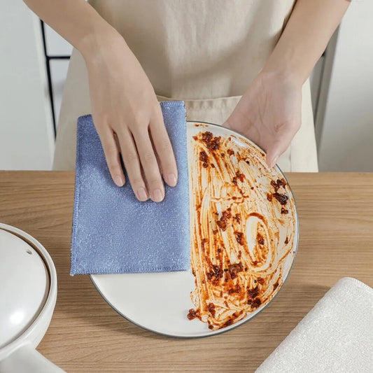 20PCS/Roll Kitchen Cleaning Dishcloth Reusable Rolls Dish Rags Super Absorbent