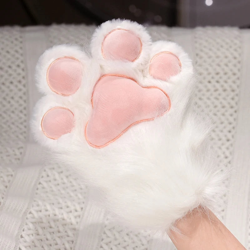 Cute 2D Cat Claw Plush Fursuit Kawaii Furry Cosplay Cat Claw Gloves Wings Cat Shoes Furry Boots Anime Party Cosplay Costume