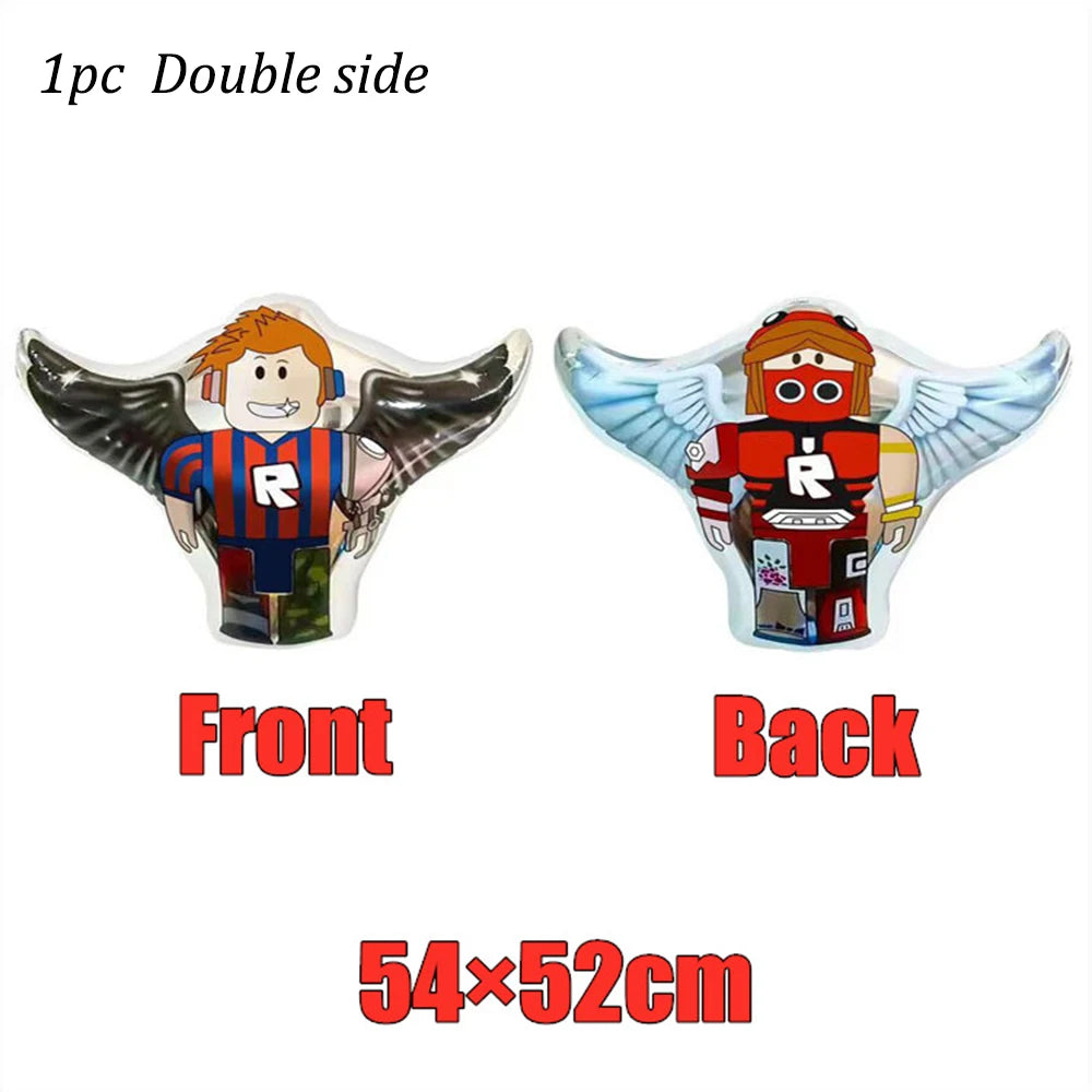 Roblox Game Themed Aluminum Balloons for Kids Birthday Party Decorations Ideal Gifts for Game Lovers Balloon Theme Periphery