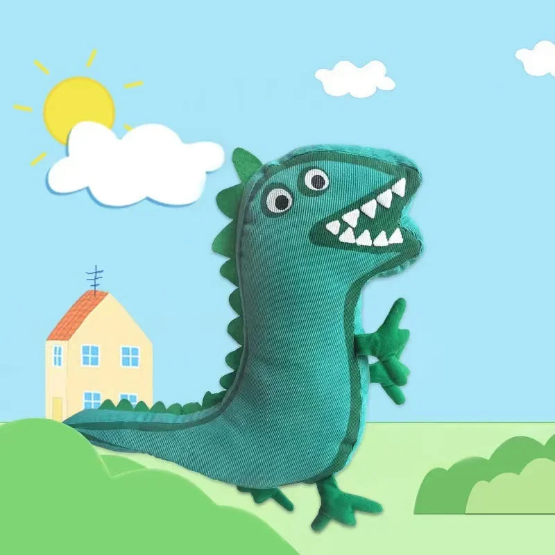 Peppa Pig Mr. Dinosaur of George Pig Two-sided Plush Stuffed Kawaii Doll Home Room Decoration Holiday Birthday Kids Toy Gift