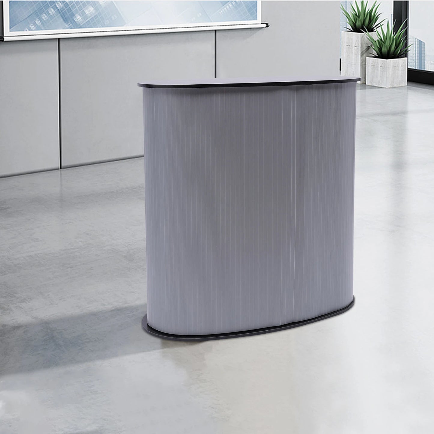 Trade Show Display Podium Table Exhibition Stand Desk Office Reception Counter Exhibition Stand Folding Front Desk