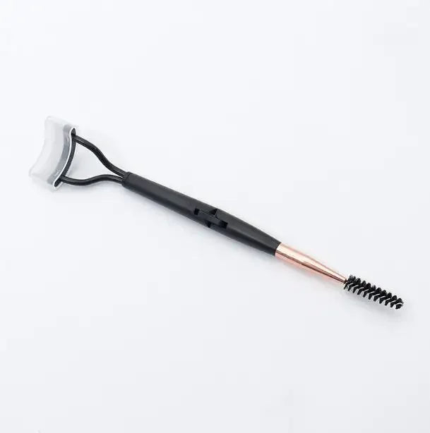 Eyelashs Brush Comb 1pc Eyelash Separator Metal Teeth Foldable Eye lash Curler Beauty Makeup Stainless Mascara Curl Make up Tool