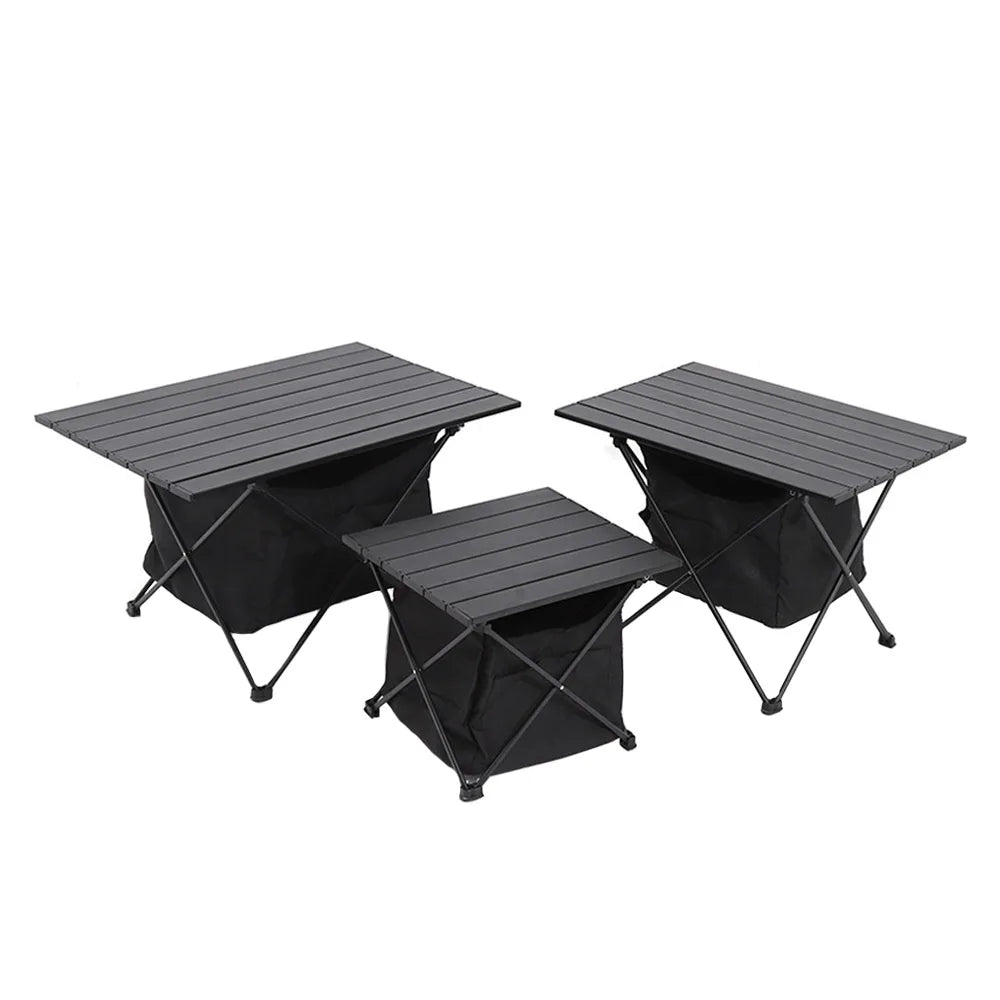 【Breeins】Portable Camping Folding Egg Roll Table with Storage Bag Outdoor Picnic Barbecue Stall Table