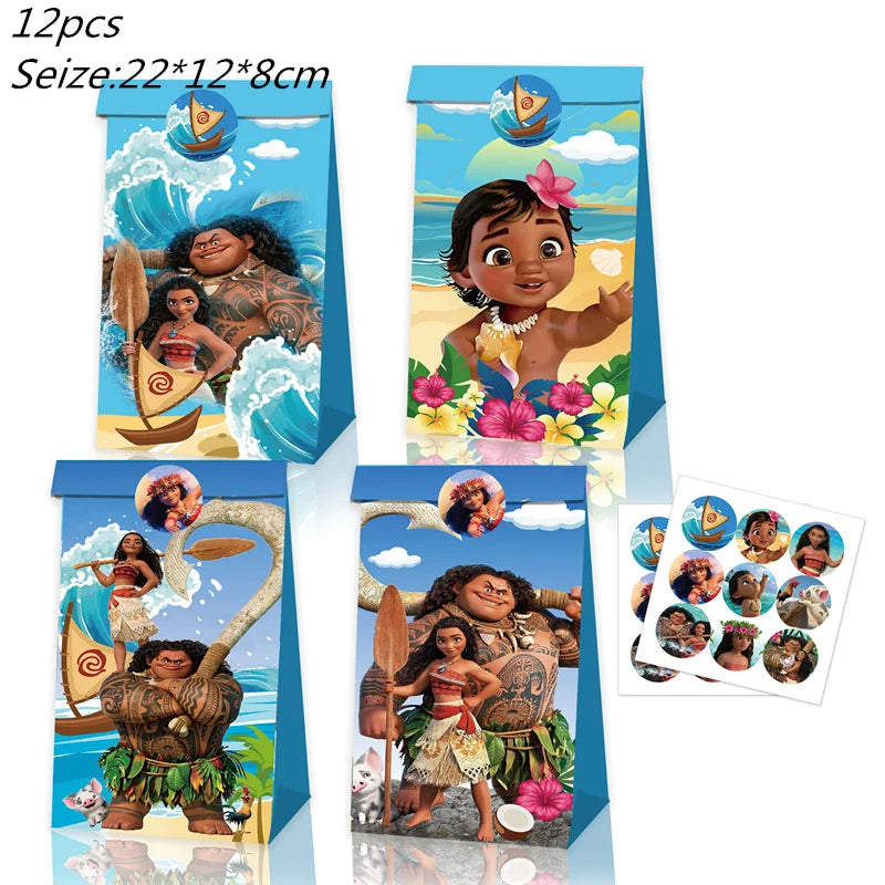Disney Moana Birthday Party Decorations Supplie Moana Celebration Party Balloons Disposable Tableware Cup Plate Baby Shower Toys