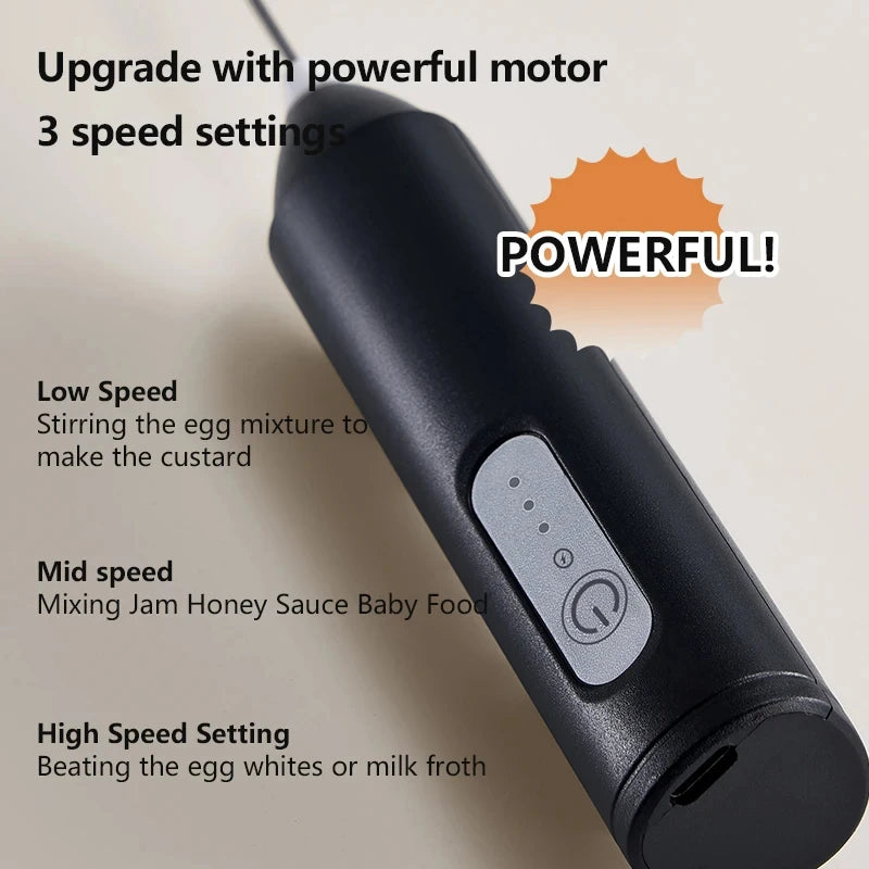 Xiaomi Electric Wireless Milk Frothers Blender Handheld Mini USB Rechargable 3 Speeds Coffee Mixer For Coffee Cappuccino Cream