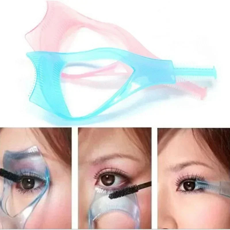 Eyelash Tool 3 in 1 Makeup Mascara Shield Guard Curler Applicator Comb Guide Card Makeup Tool Beauty Cosmetic Tool 3 Color Lashe
