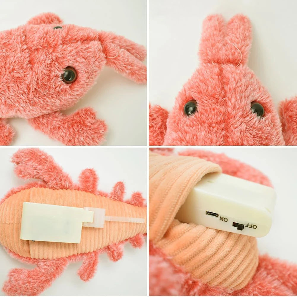 Funny Interactive Dog Plush Toy Jumping Moving Dog Toy Interactive Dog Toys To Keep Them Busy for Medium Dogs Teething