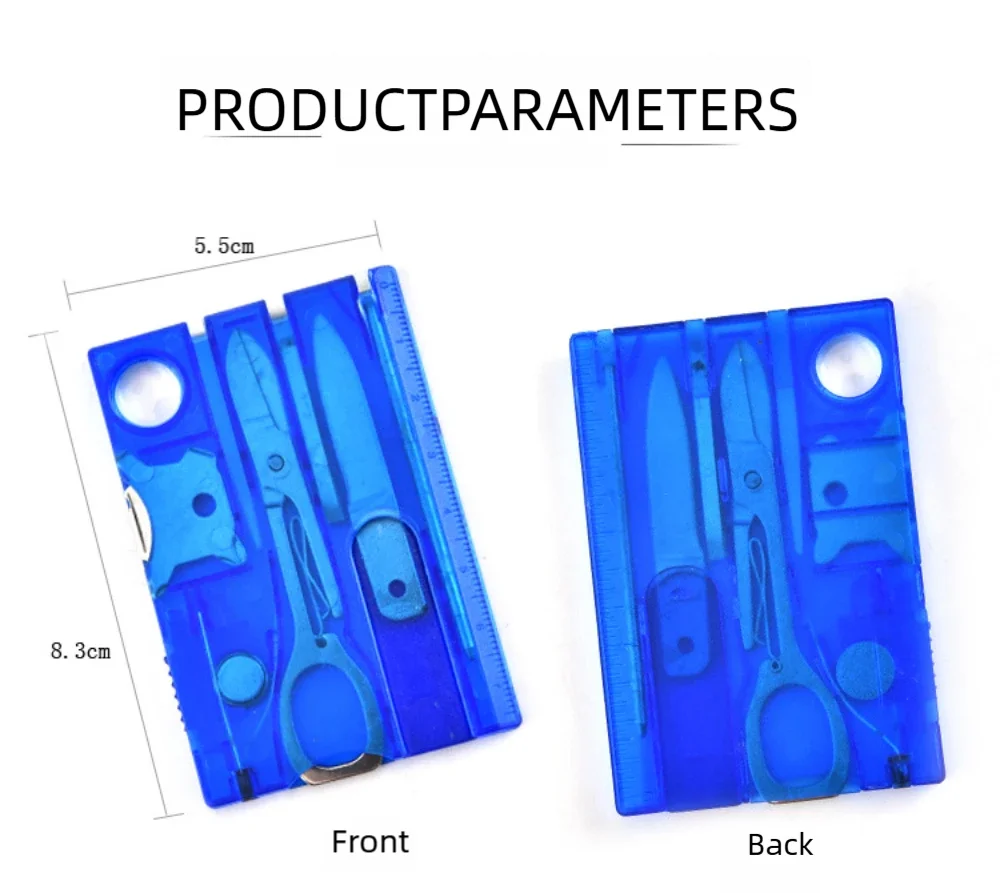 Camping Multifunctional Swiss Army Knife Card Combination Multi-purpose Survival Tool Beauty Suit Tool Card