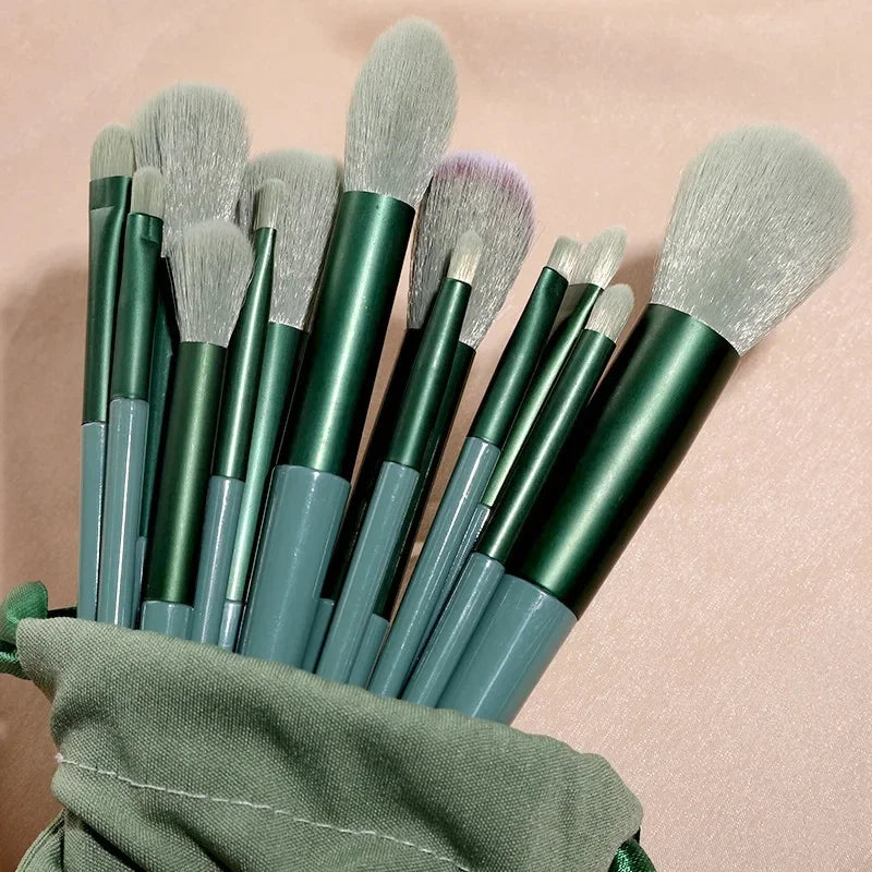 13Pcs Soft Fluffy Makeup Brushes Set for cosmetics Foundation Blush Powder Eyeshadow Kabuki Blending Makeup brush beauty tool