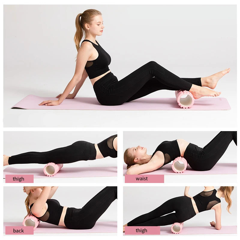 Yoga Column Gym Pilates Foam Roller, Foam roller - deep tissue massage, back pain relief muscle relaxation roller