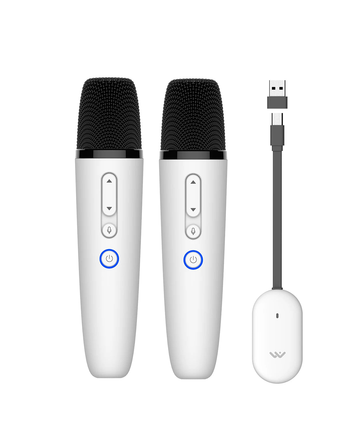 T1-테슬라 Car Karaoke Microphone, 테슬라 Rechargeable Caraoke Mic with USB-A & USB-C Receiver, Plug to Use,No Need Pair