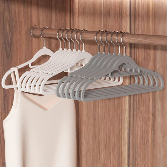 10 pcs /lot Velvet Hangers Non-Slip Clothes Rack Suit Shirt Coat Space Saving Hangers