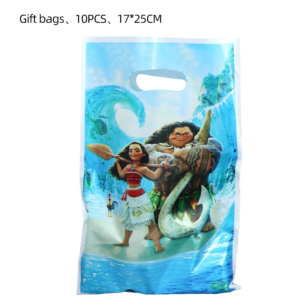Disney Moana Birthday Party Decorations Supplie Moana Celebration Party Balloons Disposable Tableware Cup Plate Baby Shower Toys