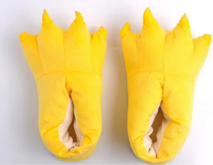 Kids Dinosaur Slippers - Cozy Animal Paw House Shoes for Boys & Girls | Cartoon Stitch Design