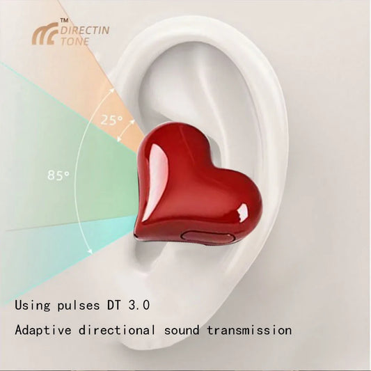 New Heart Shaped Wireless Bluetooth Headphones Heart Shaped Earphones woman Earphone High Quality Heart Earbuds Girl Gift