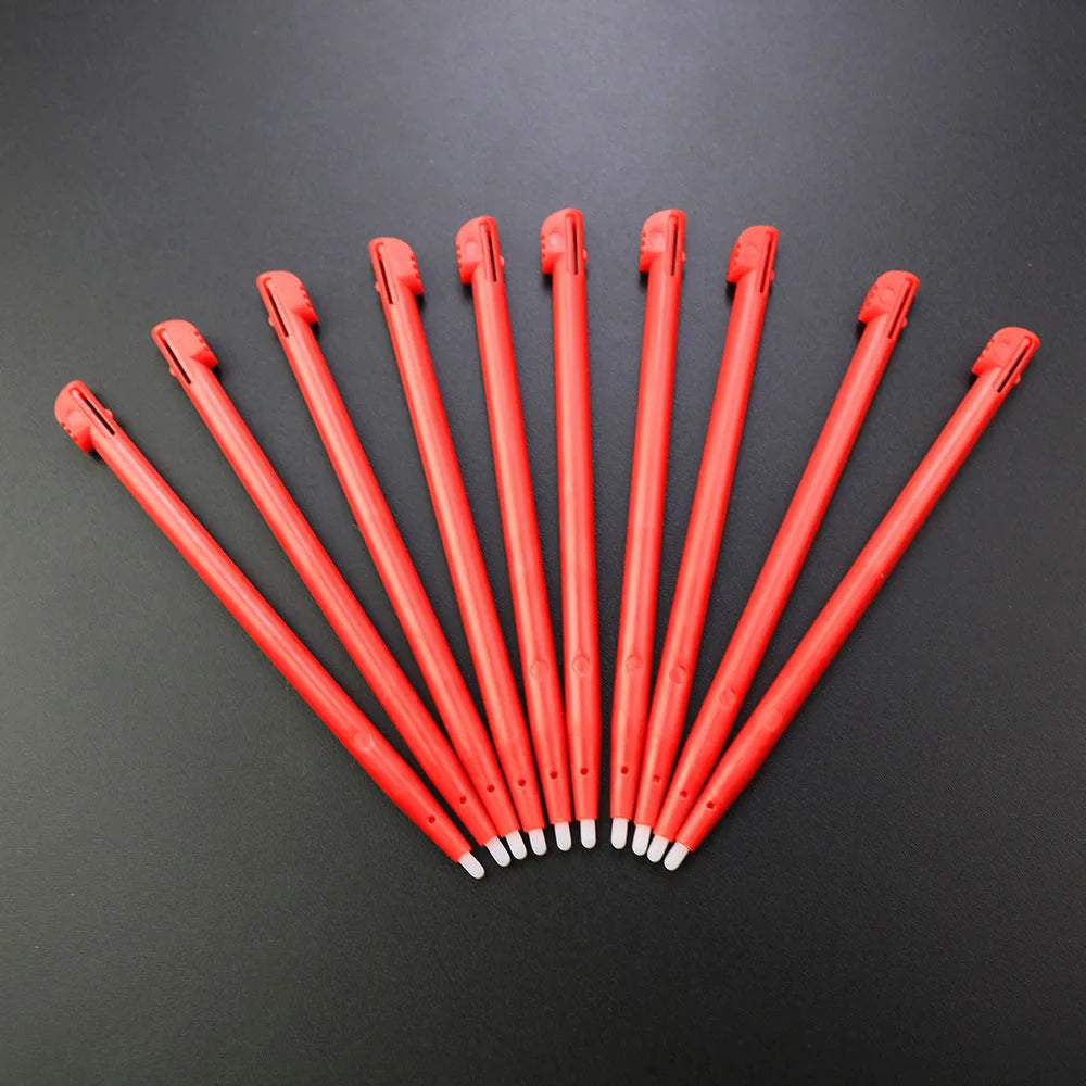 10Pcs For NDSi XL Stylus Touch Pens For Nintend DSi XL Black Red Plastic Screen Touch Pens Replacement Accessories