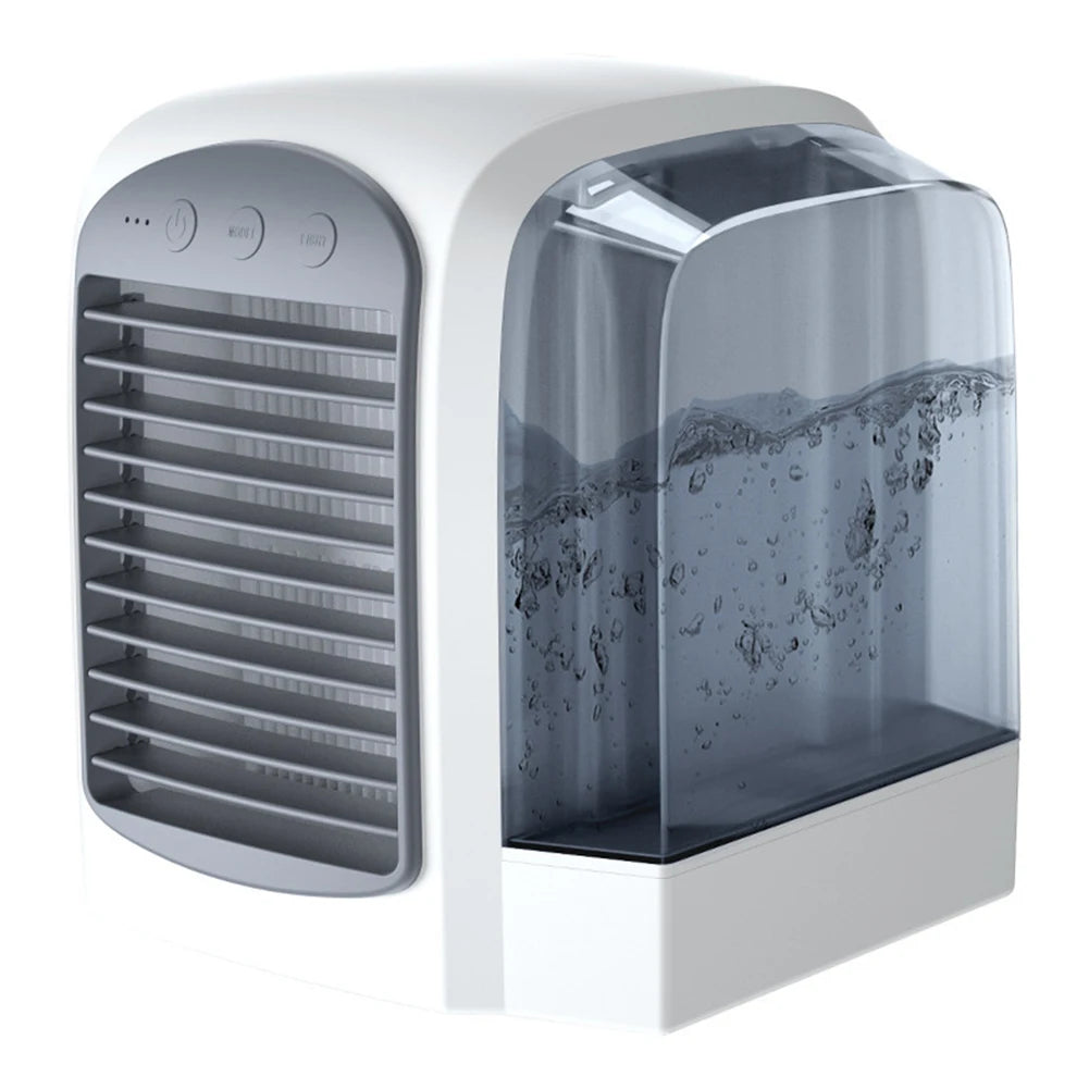 3-in-1 Summer Water-Cooled Fan Mini Air Cooler Humidifier Home Air Conditioner Desktop Fan Detachable Air Cooler Electric Fans