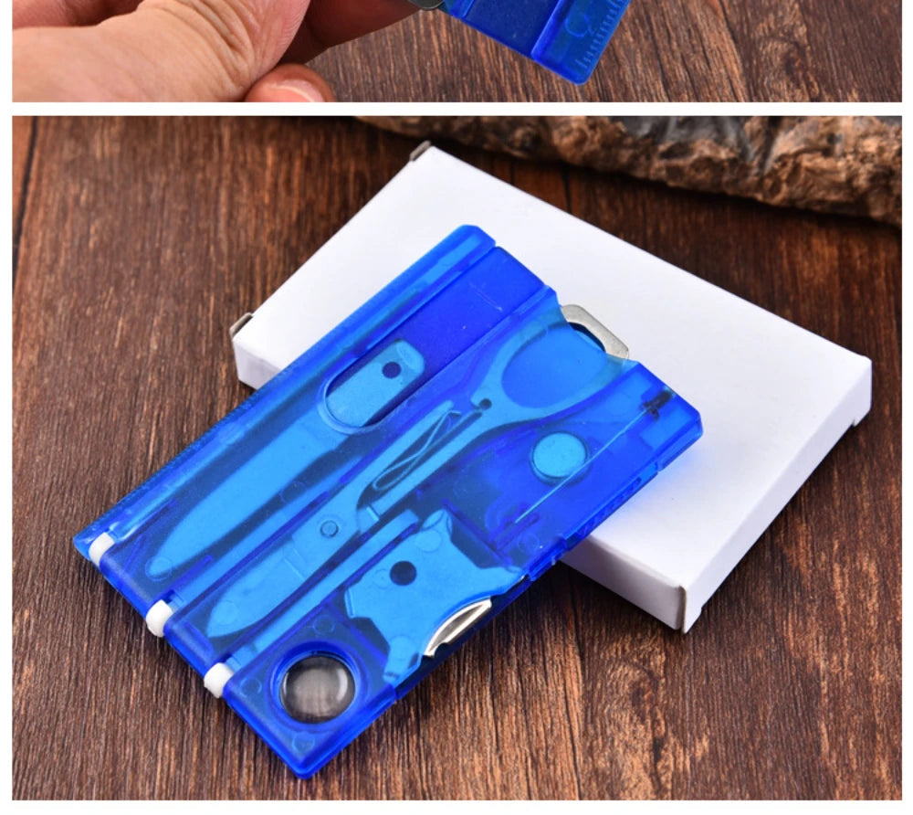 Camping Multifunctional Swiss Army Knife Card Combination Multi-purpose Survival Tool Beauty Suit Tool Card