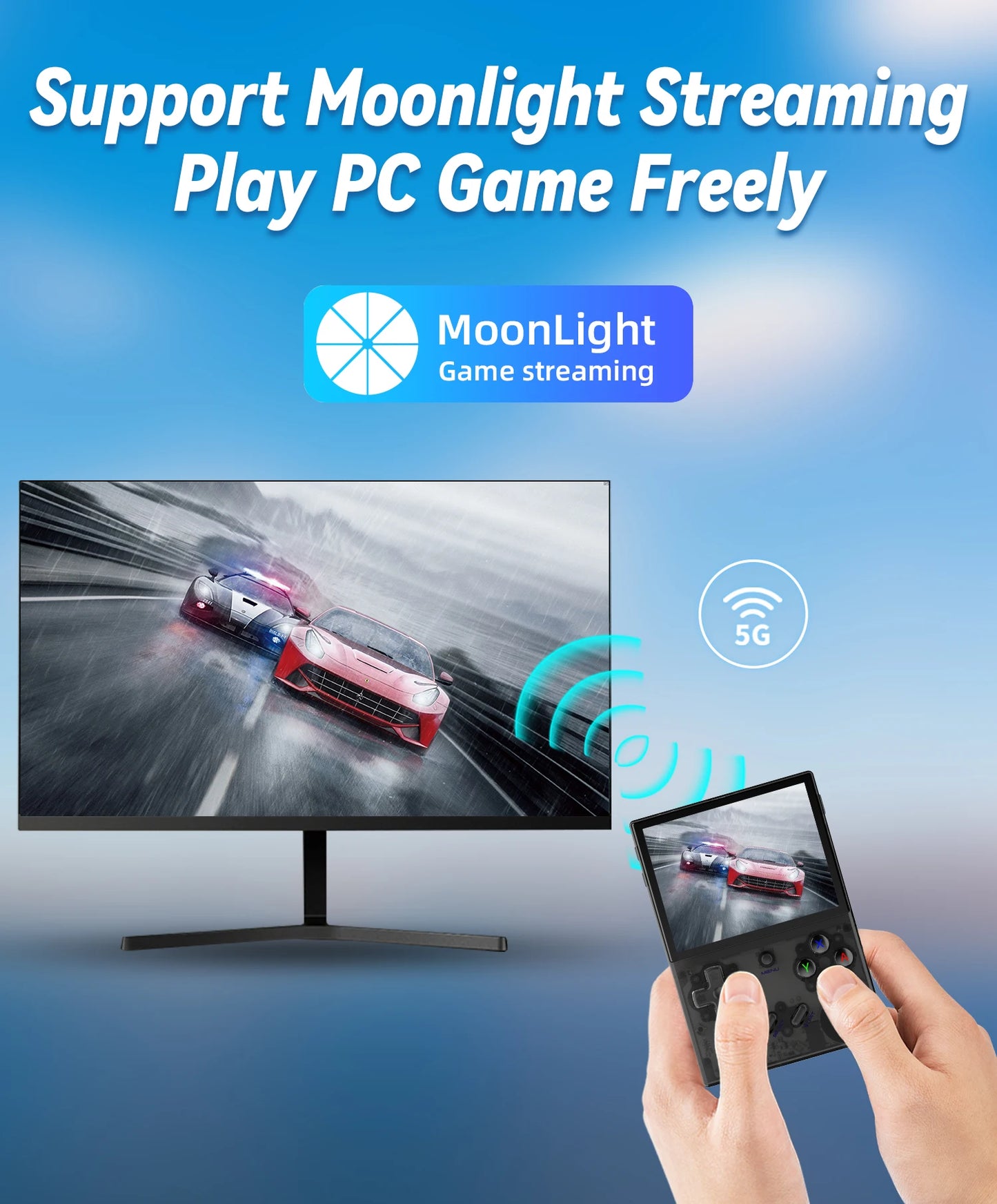 ANBERNIC RG35XX Plus Retro Handheld Game Player Console 5000+ Classic Games Support Wireless/Wired Controlle HD-MI TV Output