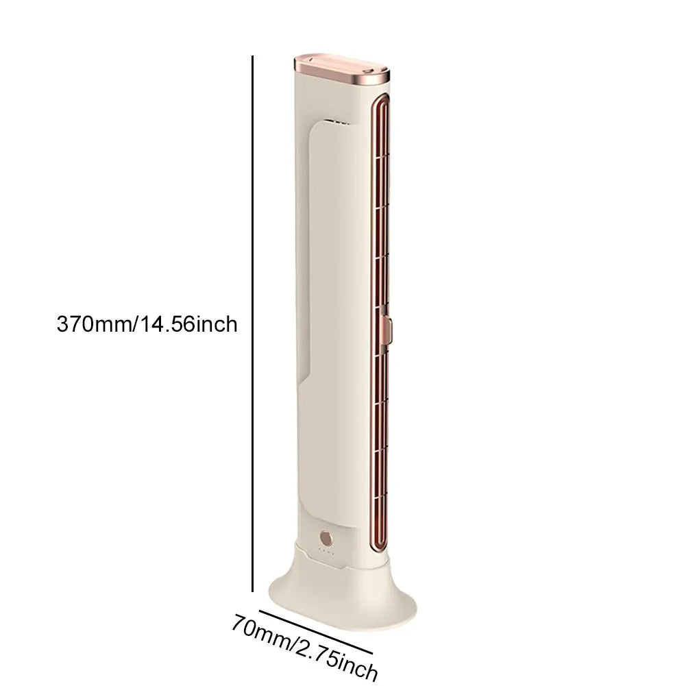 Office 5W 5V Bladeless Fan 37CM Space-Saving Air Condition Fan Oscillating Fan for Bedroom Home Office Room Cooler Tower Fan
