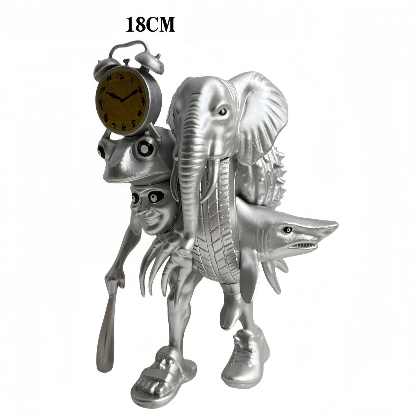 Tung Tung Tung Sahur Tralalero Tralala Italian Brainrot Monster Fusion Edition Anime Action Cartoon Ornament Fun Toy Gift Figure