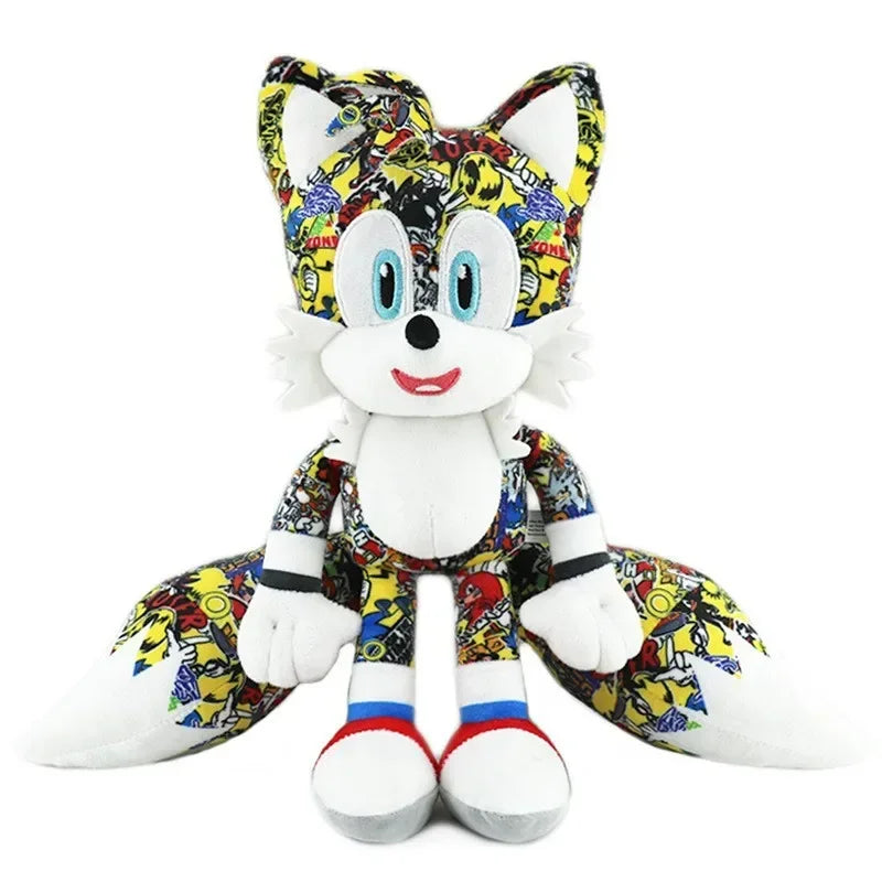 Sonic shadow peluches toy 20-45cm cartoon hedgehog Amy Rose knuckle tail soft stuffed doll child birthday Sonic peluches toys